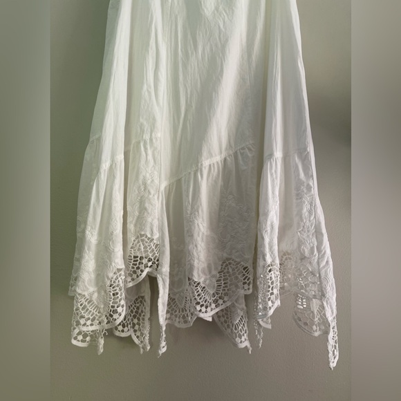 Isabella Sinclair/Anthropologie 100%Cotton Eyelet Swing Dress In White Size XS/P - Picture 3 of 9